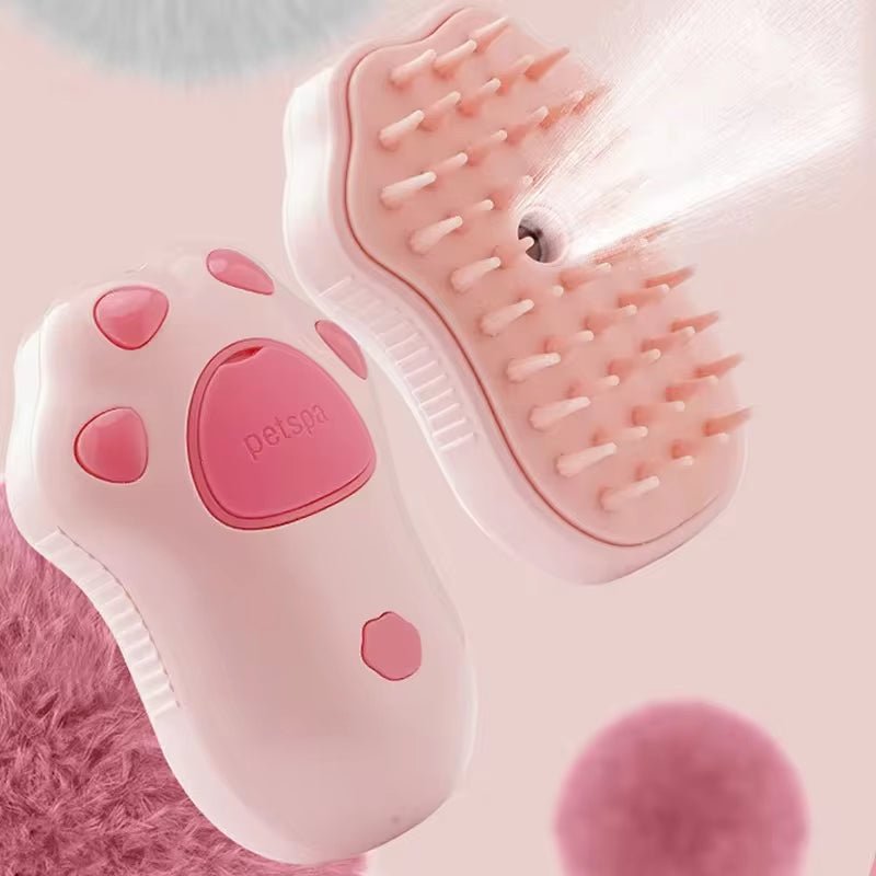 Best Electric Pet Steam Grooming Brush for Shedding Cats & Dogs - Loyal Paws