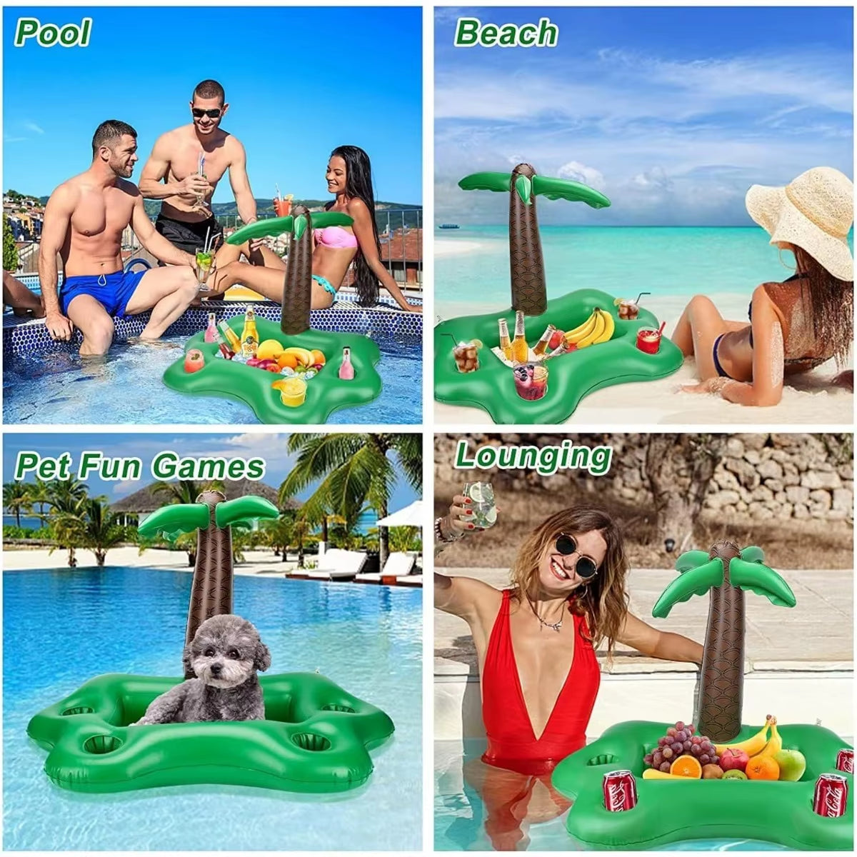 Dog Pool Float Inflatable Multi-Role PVC Resistant Durable Comfort Pet Water Float for Summer Courtyard Dog Swim Pool Float Toys