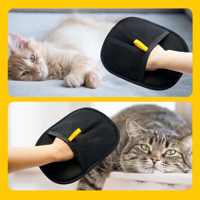 Gentle Pet Hair Remover Grooming Glove for Dogs & Cats - Loyal Paws