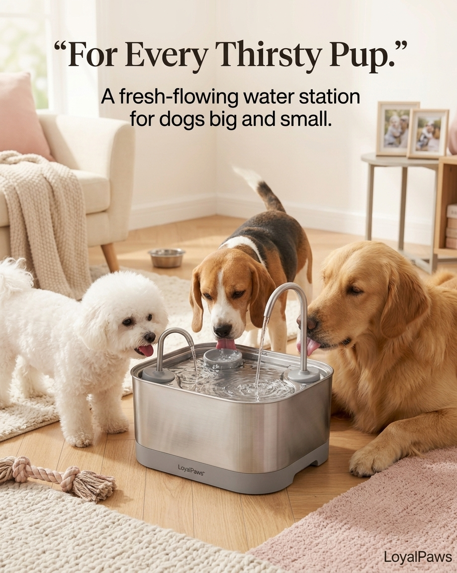 LoyalPaws HydroFountain™
Skip Stale Water. Choose Better Hydration.