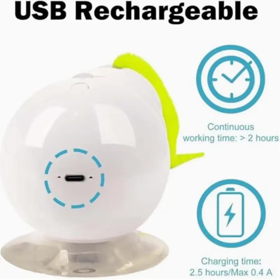 Engaging Caterpillar Cat Toy - Electric Interactive Suction Cup for Endless Fun and Boredom Relief