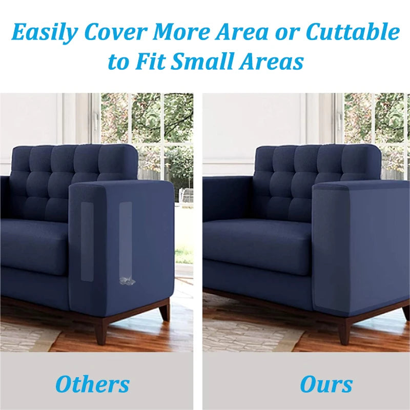 Protect Your Furniture with 2Pcs Self-Adhesive Cat Scratch Sofa Pads - Anti-Scratch Couch Guard Stickers