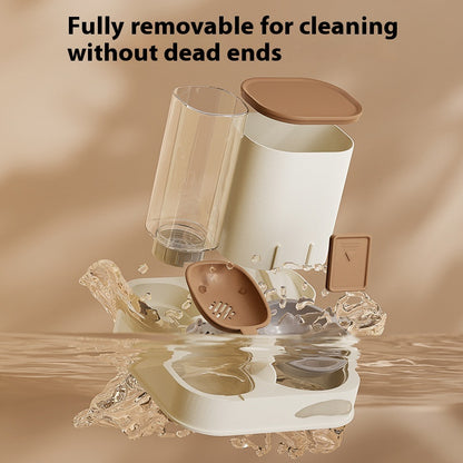 Household High-Capacity Pet Automatic Feeder detachable parts for easy cleaning and maintenance.