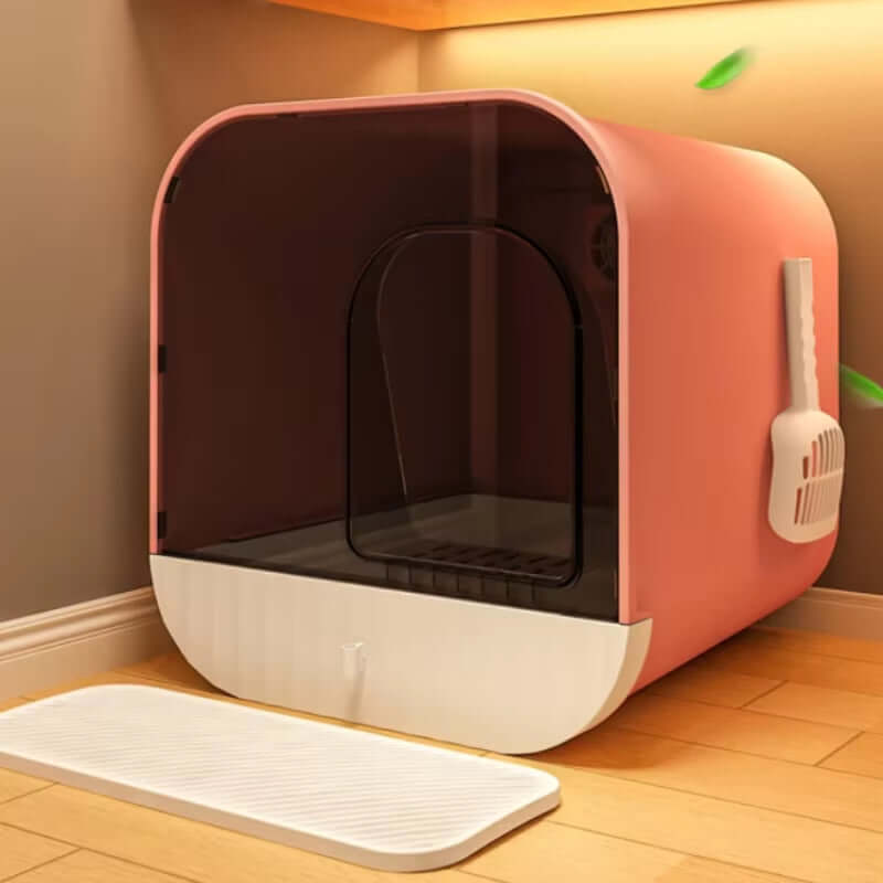 Best Anti - Odor Oversized Enclosed Cat Litter Box - Loyal Paws