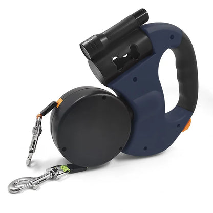 Revolutionary Double Dog Leash - Light and Retractable for Effortless Walks with Two Dogs!