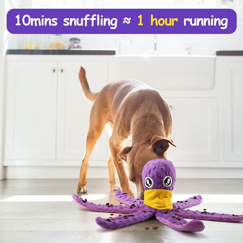 Dog Snuffle Toy - Interactive Puzzle Games & Slow Feeder for Boredom Relief - Treat Dispensing Toys & Snuffle Mat for Large, Medium & Small Dogs