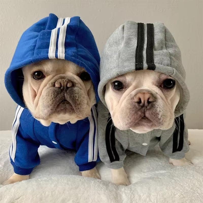 Adidog Clothes Dog Jumpsuit Warm Puppy Pet Clothes for Dog Hoodies Sweatshirt Yorkie French Bulldog Clothing for Dog Coat Jacket