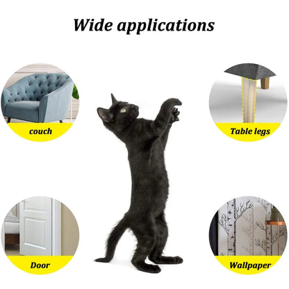 Protect Your Furniture with 2Pcs Self-Adhesive Cat Scratch Sofa Pads - Anti-Scratch Couch Guard Stickers