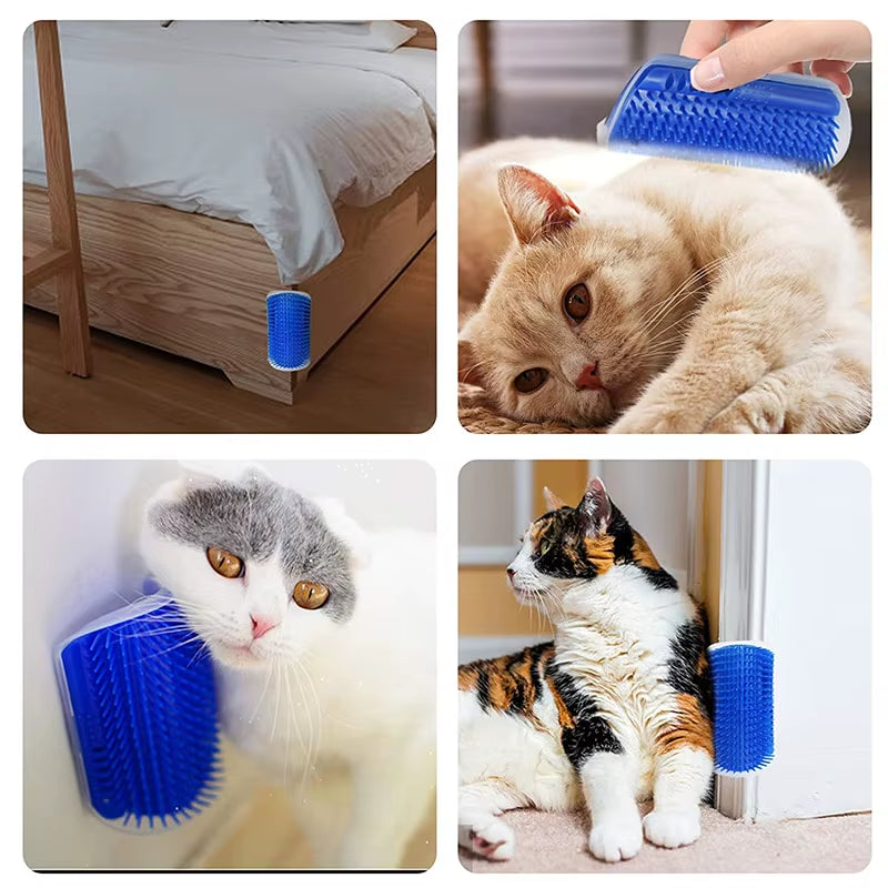 Revolutionary Cat Corner Brush: The Ultimate Hair Removal and Massage Tool for Your Feline Friend