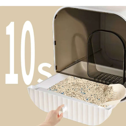 Best Anti - Odor Oversized Enclosed Cat Litter Box - Loyal Paws
