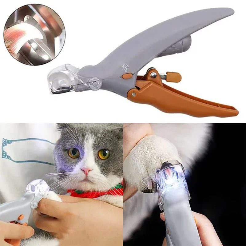 LED Pet Nail Trimmer Pets Care Dog Nail Clippers Grinders for Cat Dog