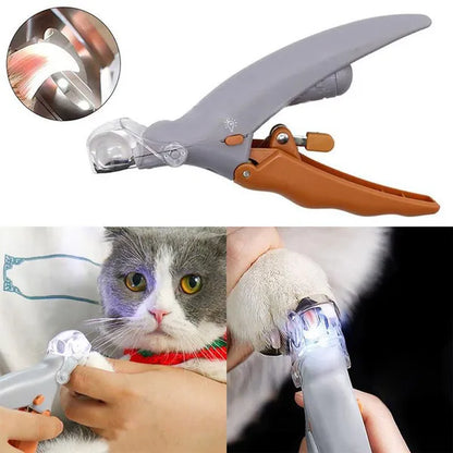 LED Pet Nail Trimmer Pets Care Dog Nail Clippers Grinders for Cat Dog