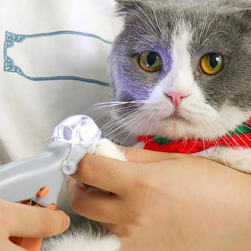 LED Pet Nail Trimmer Pets Care Dog Nail Clippers Grinders for Cat Dog