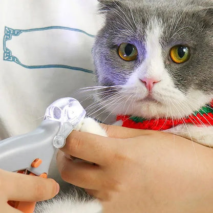 LED Pet Nail Trimmer Pets Care Dog Nail Clippers Grinders for Cat Dog