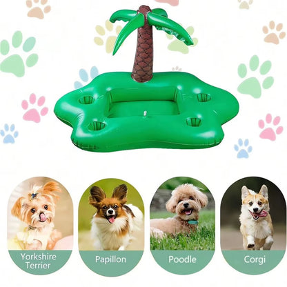 Dog Pool Float Inflatable Multi-Role PVC Resistant Durable Comfort Pet Water Float for Summer Courtyard Dog Swim Pool Float Toys