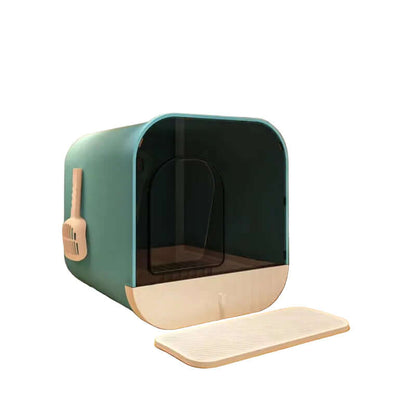 Best Anti - Odor Oversized Enclosed Cat Litter Box - Loyal Paws