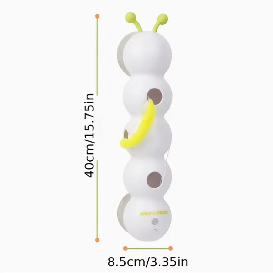 Engaging Caterpillar Cat Toy - Electric Interactive Suction Cup for Endless Fun and Boredom Relief