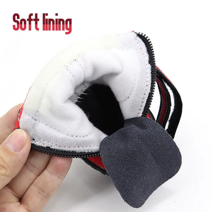 4Pcs Pet Dog Shoes Waterproof Reflective Dog Boots Outdoor Snow Rain Shoes Anti-Slip Socks Footwear for Medium Large Dogs Husky