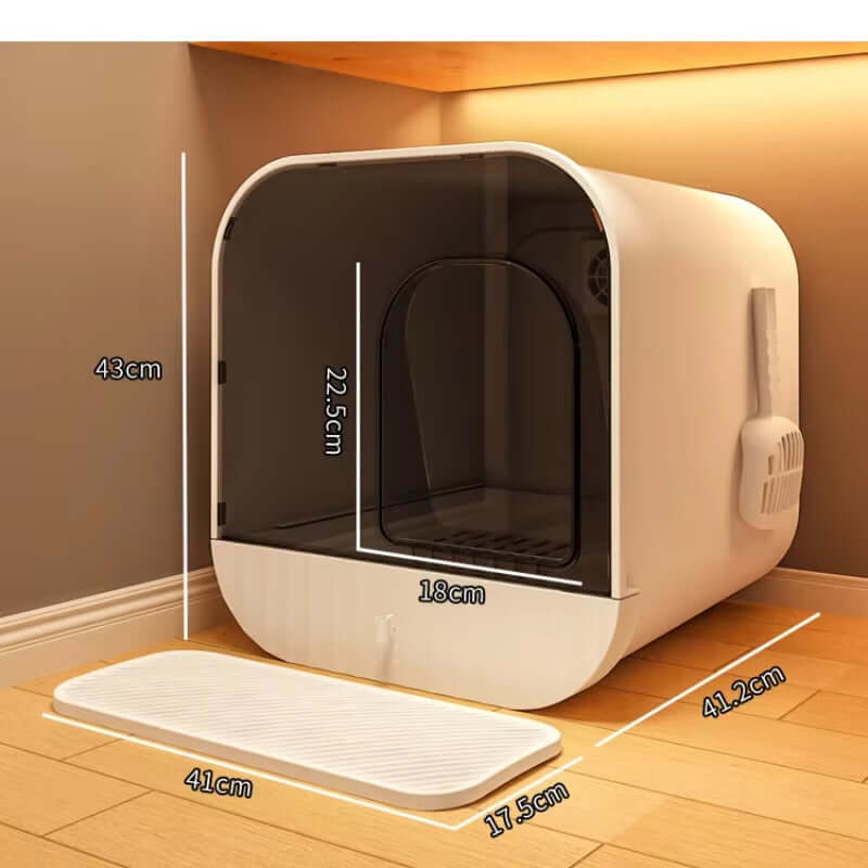Best Anti - Odor Oversized Enclosed Cat Litter Box - Loyal Paws