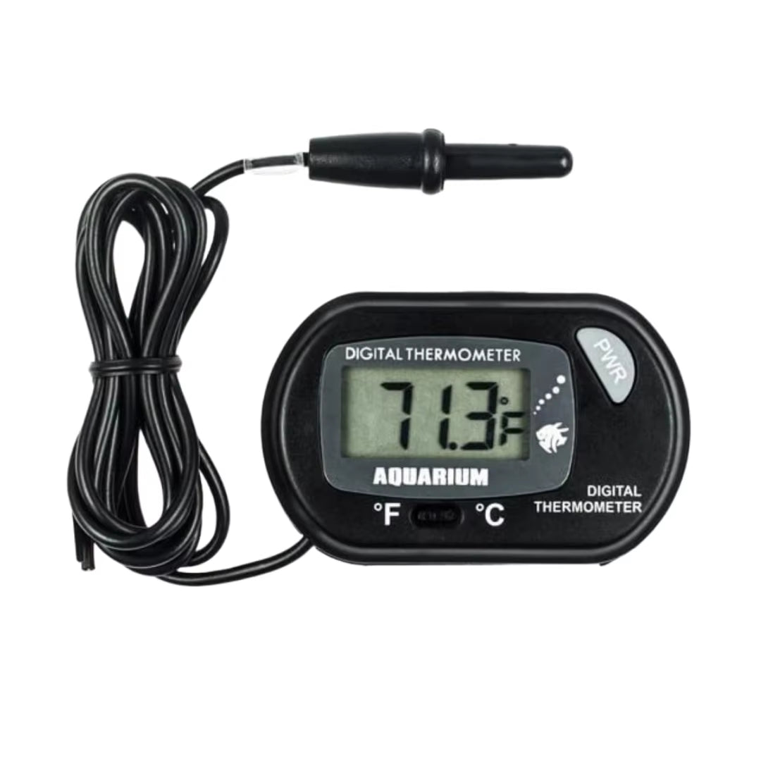 Digital Aquarium Thermometer with Probe Suction Cup Fish Tank Water Electronic Thermometer Measurement Degrees Celsius ℃