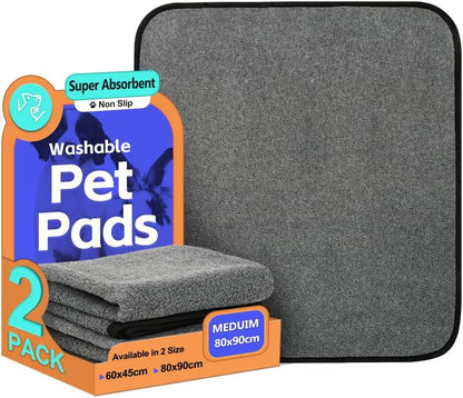 Washable Pee Pads for Dogs, Extra Large Reusable Dog Pee Pad, Waterproof Pet Mat, Dog Playpen Mats for Puppy Training Whelping Playpen Pads