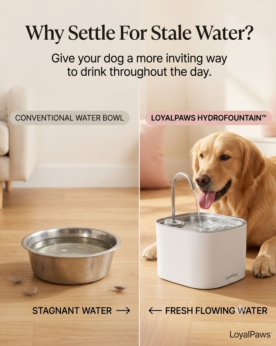 LoyalPaws HydroFountain™
Skip Stale Water. Choose Better Hydration.