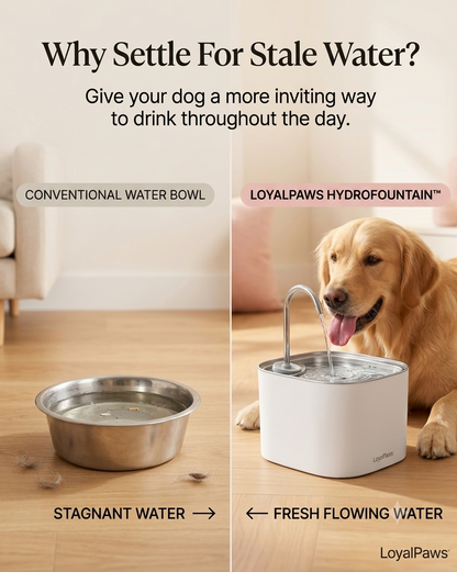 LoyalPaws HydroFountain™
Skip Stale Water. Choose Better Hydration.