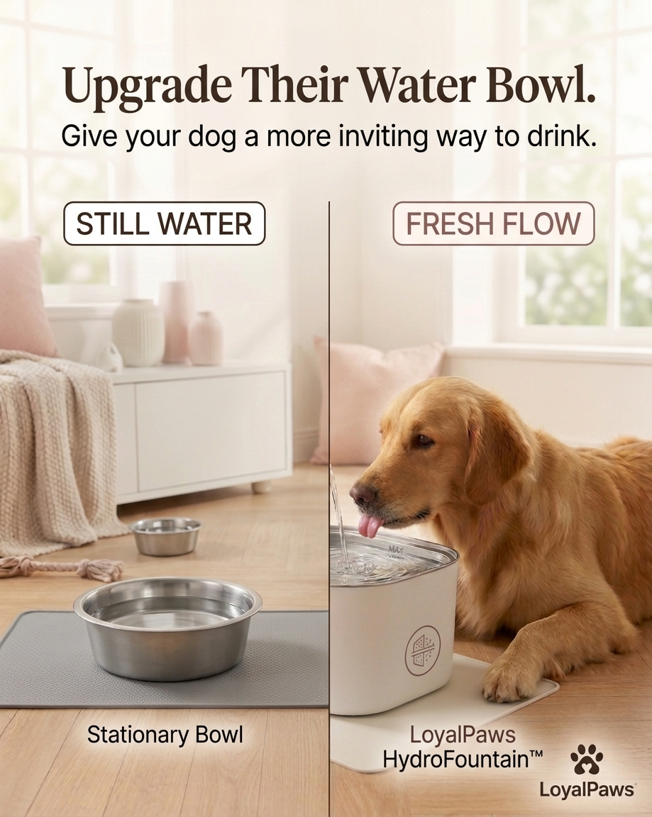 LoyalPaws HydroFountain™
Skip Stale Water. Choose Better Hydration.