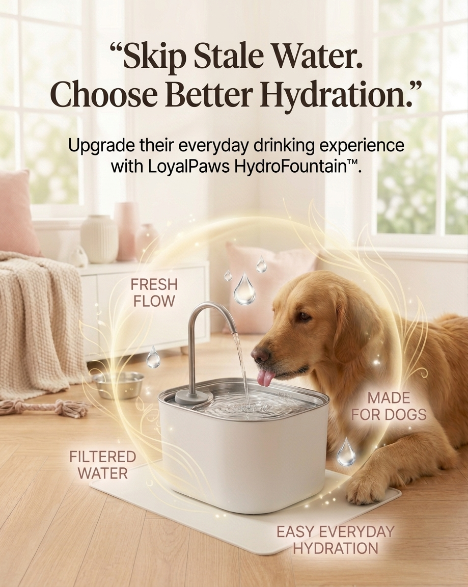 LoyalPaws HydroFountain™
Skip Stale Water. Choose Better Hydration.
